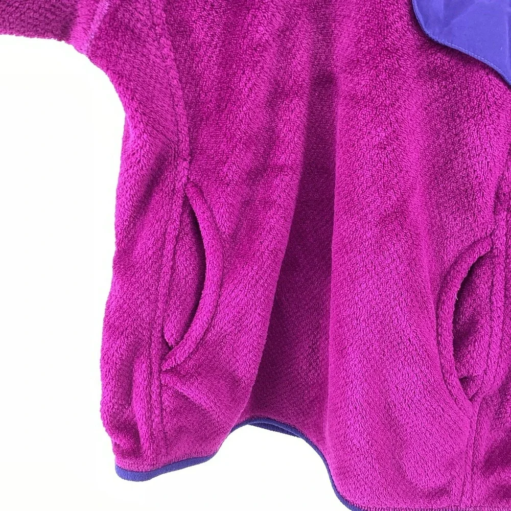 Ladies‎ Patagonia Re-Tool Snap-T Hooded Fleece Pullover Magenta Small
